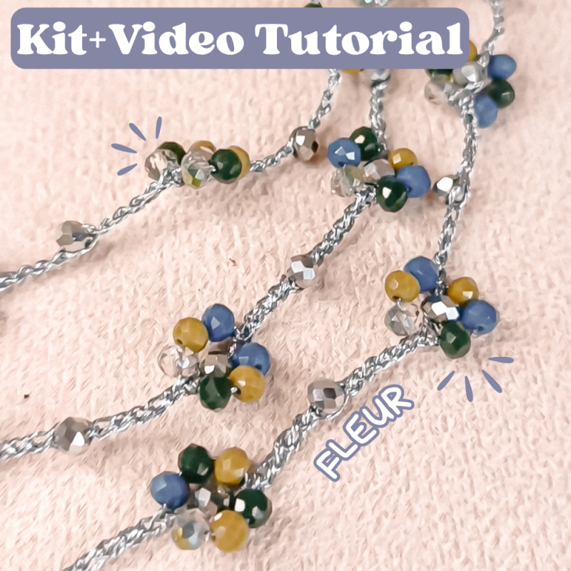 Fleur | kit + tutorial collanina