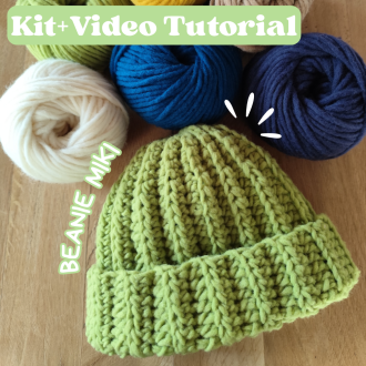 Miki | kit + tutorial beanie