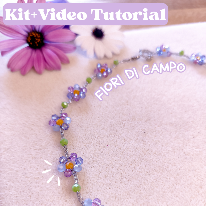 Fiori di campo | kit + tutorial collanina