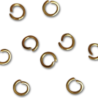 20pz Anellini da salto oro