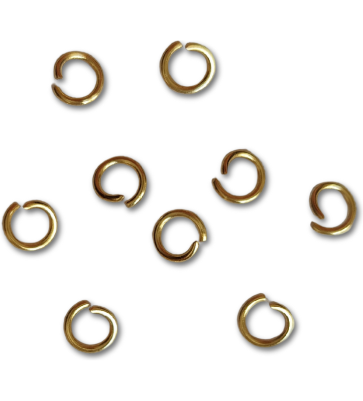 20pz Anellini da salto oro