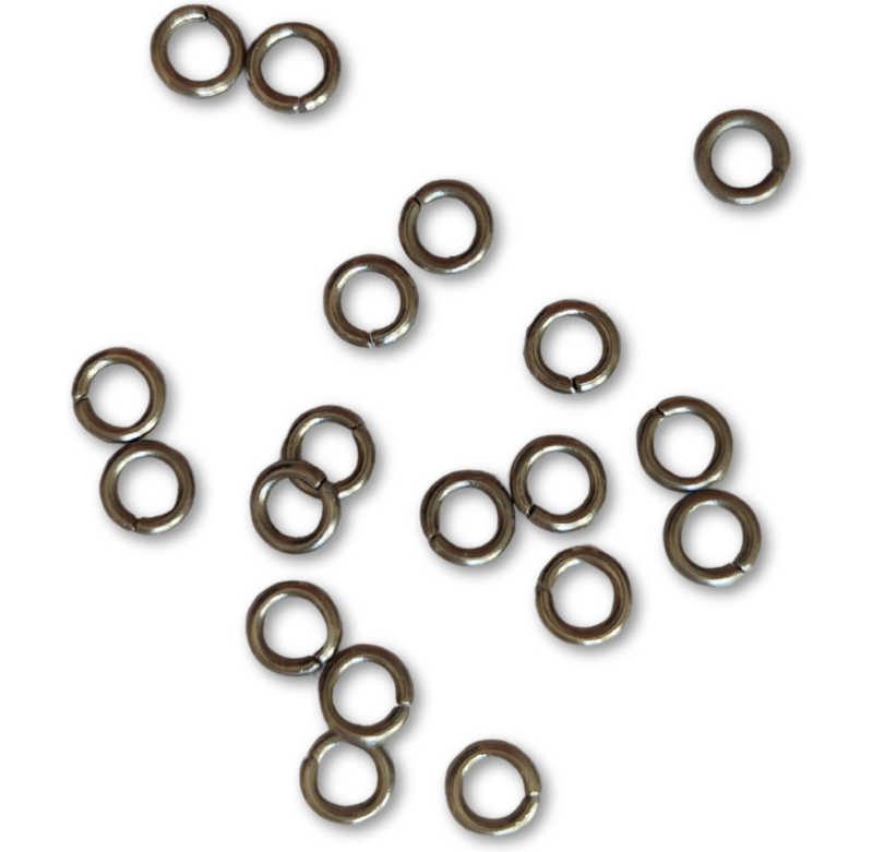 20pz Anellini da salto argento