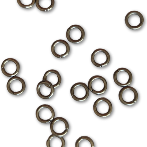 20pz Anellini da salto argento