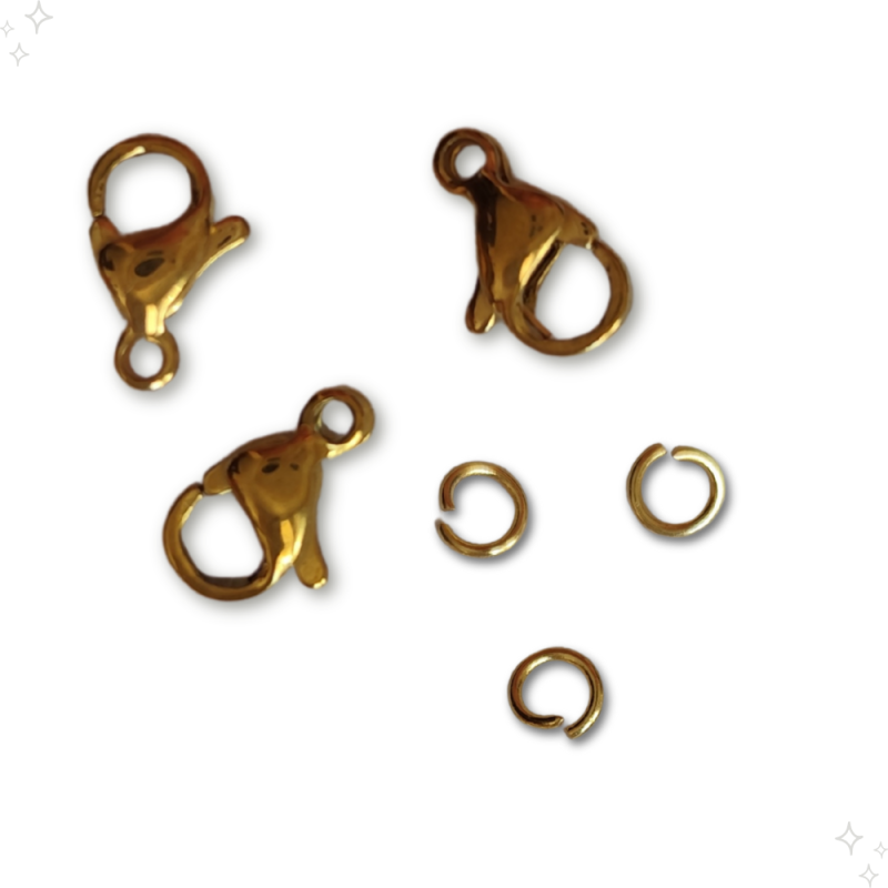 Chiusura moschettone oro