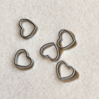 Cuore traforato brioches 16mm | acciaio...