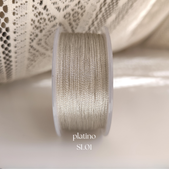 MIRANDA platino SL01 | Filato gioiello 100m
