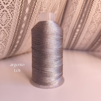 AURA argento L01 | Filato gioiello 550m