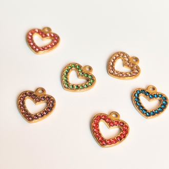 shiny golden heart | acciaio inossidabile