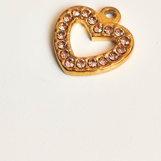 shiny golden heart | acciaio inossidabile