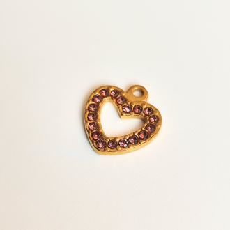 shiny golden heart | acciaio inossidabile