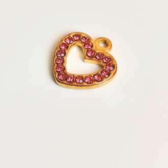 shiny golden heart | acciaio inossidabile